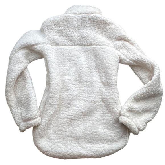 Abercrombie White Sherpa Fleece Pullover Size S - Picture 4 of 4